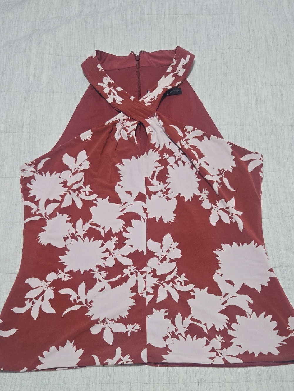 White House Black Market Floral Halter